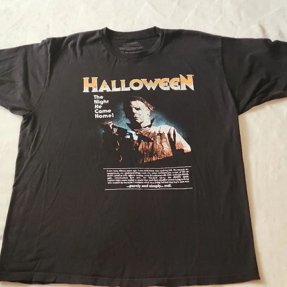 John Carpenters Halloween Michael Myers Mens XL Black Tshirt